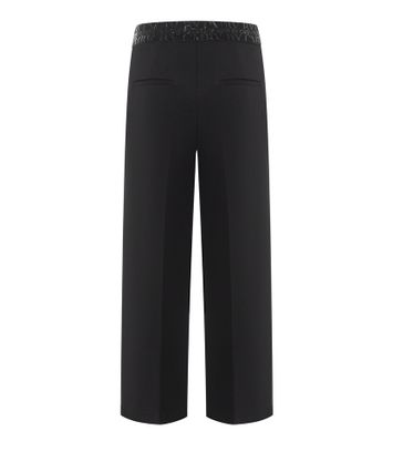 zwarte broek met detail in elastiek Cameron Cambio