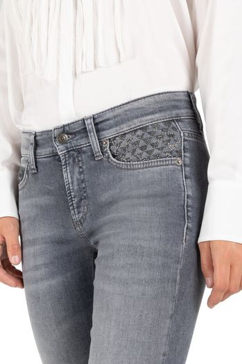 Grijze straight jeans Piper Cambio