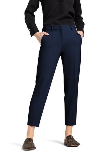 Donkerblauwe geklede broek Krystal Cambio