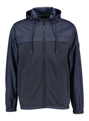 Blauwe regenjas met kap Hugo Boss 