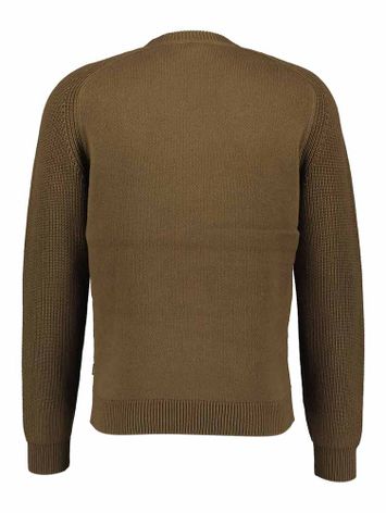 Kakikleurige pull met twee structuren Matero Hugo Boss 