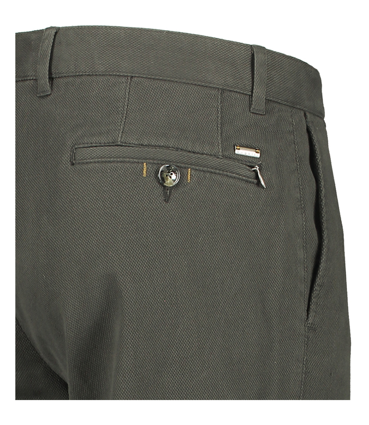 Donkergrijze broek met ribbelig patroon Bugatti