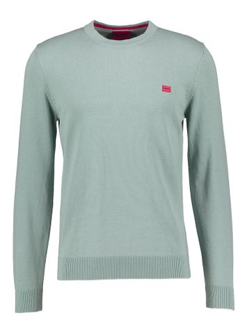 Lichtblauwe grijze trui met ronde hals Hugo Boss