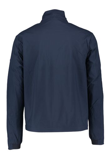 Blauwe jas met opstaande kraag Hackett