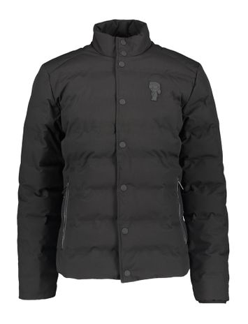 Zwarte padded jas met drukknopen Karl Lagerfeld