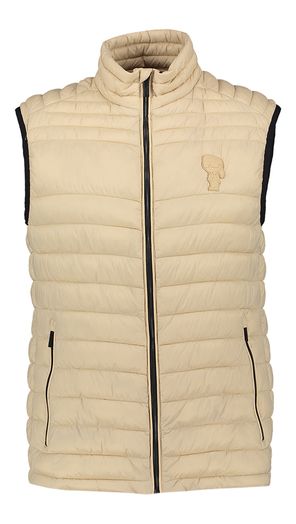 Beige padded bodywarmer Karl Lagerfeld