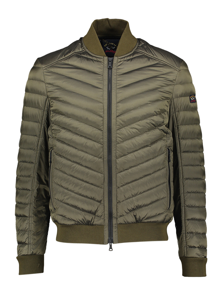 Bruingroene donsjas met lichte glans Paul & Shark