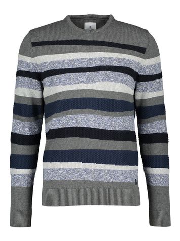 Grijze pull met blauwe strepen State of Art