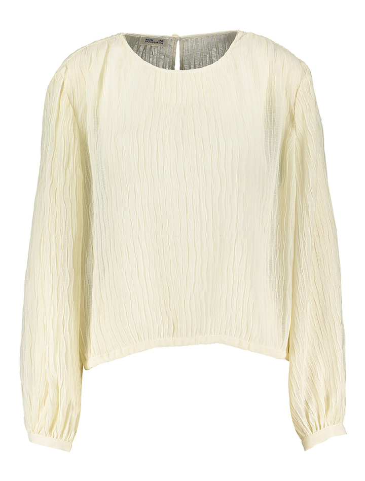 Ecru oversized bloes met structuur en strop onderaan Milya Baum Und Pferdgarten