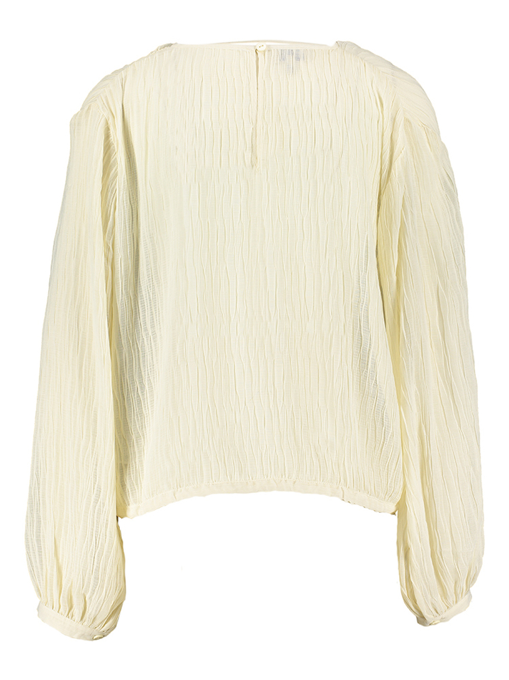 Ecru oversized bloes met structuur en strop onderaan Milya Baum Und Pferdgarten