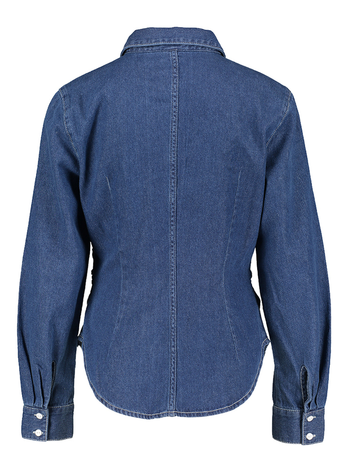 Donkerkleurige jeansblouse Maria Baum Und Pferdgarten