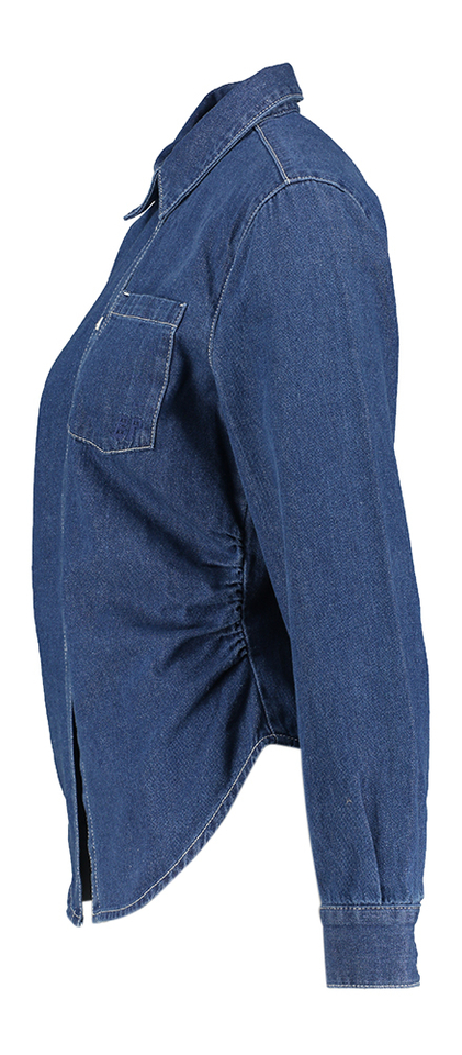 Donkerkleurige jeansblouse Maria Baum Und Pferdgarten