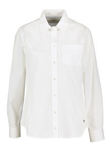 Max Mara Weekend Ecru katoenen hemdblouse met borstzak Viglio 