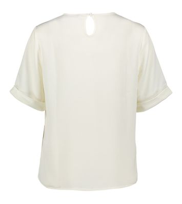 Witte glanzende blouse Zazou Lalotti