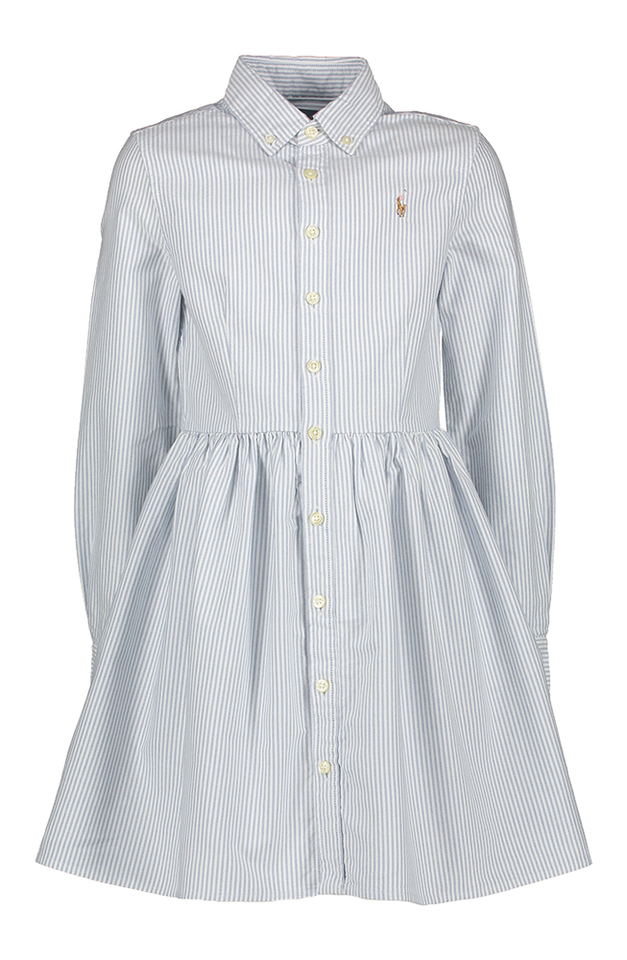 Blauw en wit gestreepte jurk Ralph Lauren 