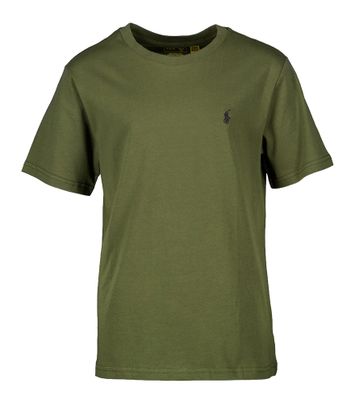 Kaki katoenen t-shirt met ronde hals en korte mouwen Ralph Lauren