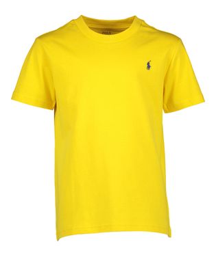 Ralph Lauren Gele t-shirt met donkerblauw merklogo