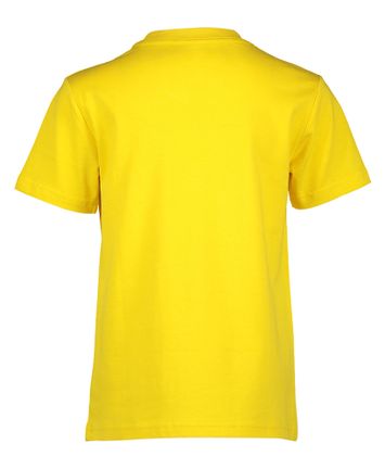 Gele t-shirt met donkerblauw merklogo Ralph Lauren