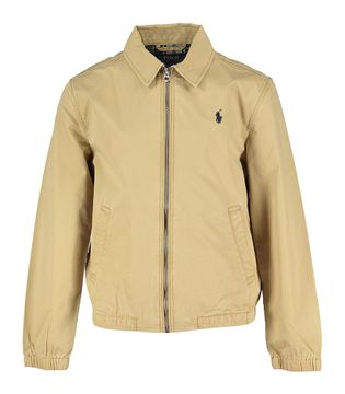 Ralph Lauren Beige vestje met donkerblauw merklogo