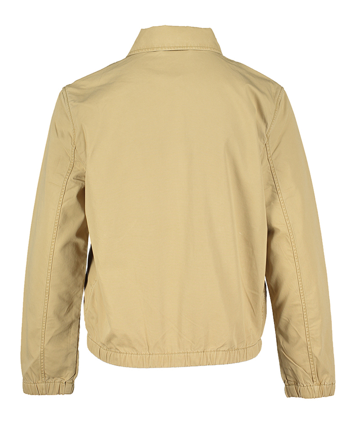 Beige vestje met donkerblauw merklogo Ralph Lauren