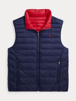 Ralph Lauren Kids Newport navy bodywarmer reversible Ralph Lauren