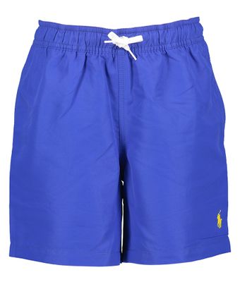 Kobaltblauwe zwembroek met geel merklogo Ralph Lauren
