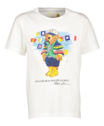 Paper white t-shirt met beer Ralph Lauren 