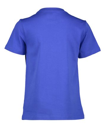 Kobaltblauwe t-shirt met groen merklogo Ralph Lauren 