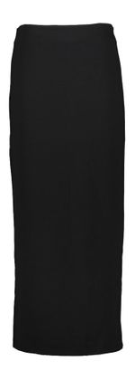 Selected zwarte kokerrok met split achteraan Femme