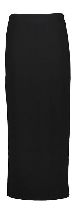 zwarte kokerrok met split achteraan Selected Femme