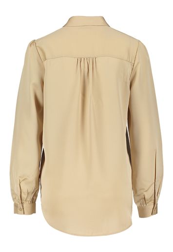 Beige blouse in satijnlook met lange mouwen Viellette Satin Vila