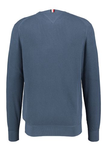 Blauwe katoenen trui met merklogo Tommy Hilfiger 