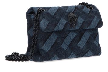 Jeans crossbody handtas met patchwork Kurt Geiger 