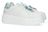 Witte lage sneakers met mintgroene details Tosca Blu