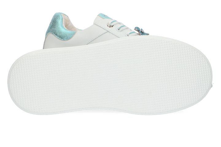 Witte lage sneakers met mintgroene details Tosca Blu