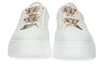 Witte sneakers met gouden details Tosca Blu