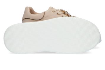 Beige lage sneakers met bloemen Tosca Blu