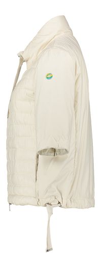 Witte padded jas met korte mouwen Deborah Milestone