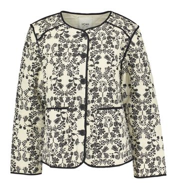 Ecru vestje met zwarte print Gizaro Ichi