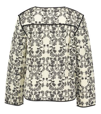 Ecru vestje met zwarte print Gizaro Ichi
