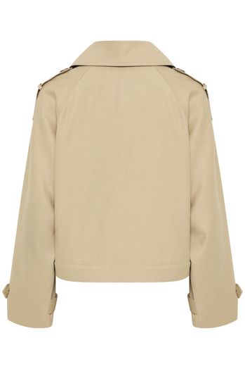 Donker beige korte trenchcoat Eparza Ichi 