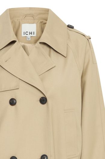 Donker beige korte trenchcoat Eparza Ichi 