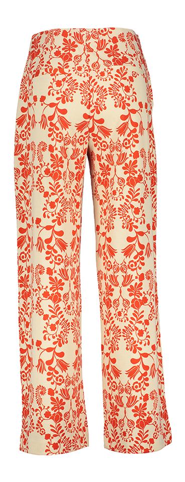 Beige broek met rode print Kate Ichi