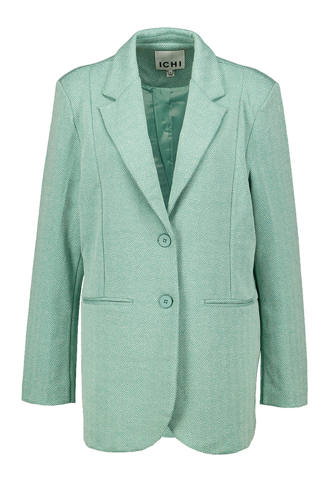 Groene oversized blazer Kate Jacquard Ichi