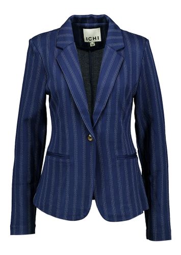 DSonkerblauwe blazer met krijtstreep Ruti Ichi