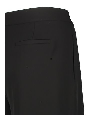 Zwarte wijde broek met bandplooi Reya Ichi