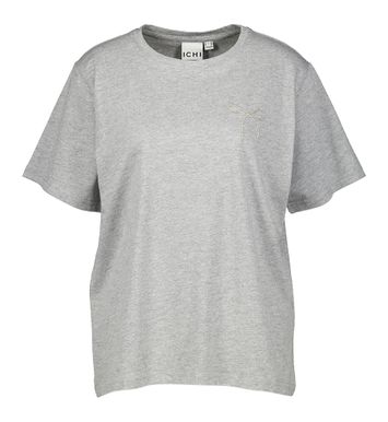 Grijze t-shirt met strik in strass Nynna Ichi