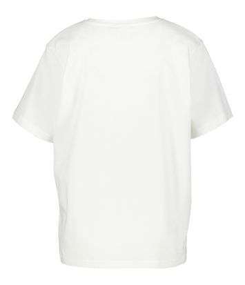 Ecru t-shirt met strik in pailetten Nynna Ichi
