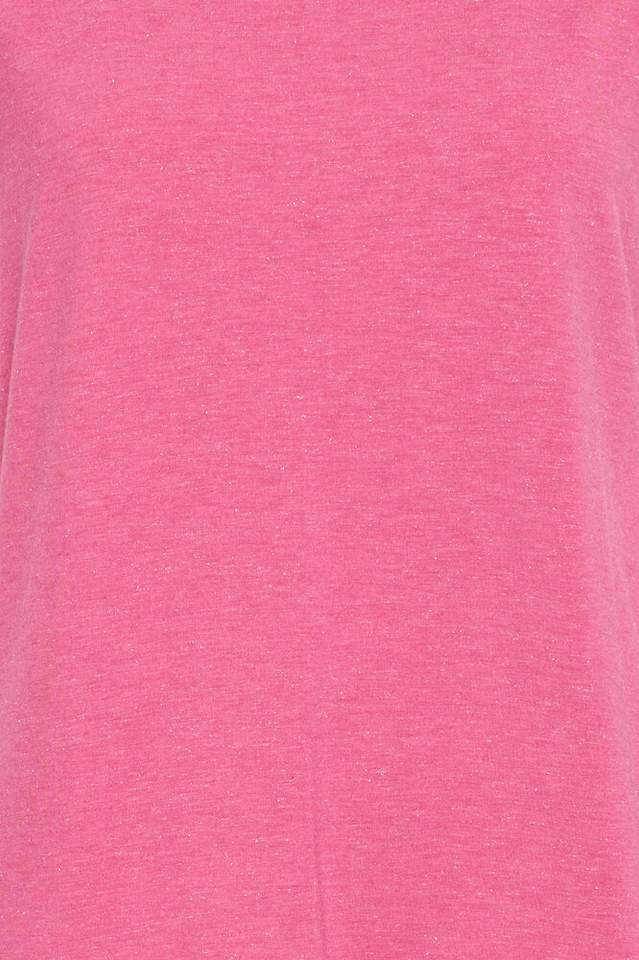 Fuchsia t-shirt met korte mouwen en glinsters Rebel Ichi