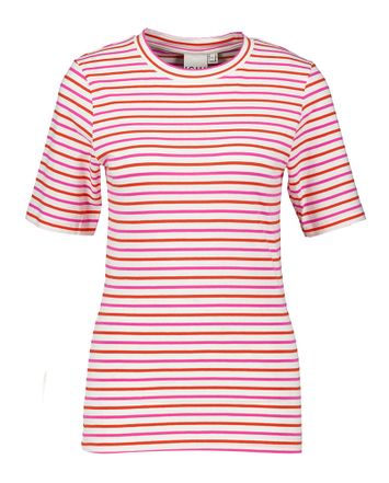 Witte gekleurde t-shirt met strepen Mira Ichi